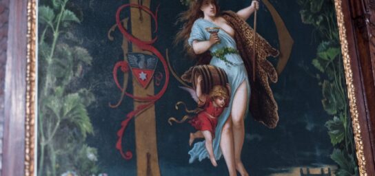 Ausstellung des Weinbaus